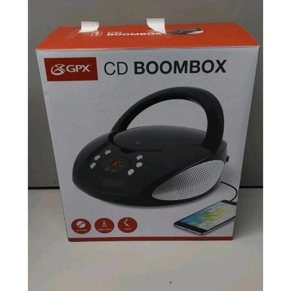 CD Boombox/ AM/FM/ Line In/ GPX BC112B/ Black - Picture 2 of 2